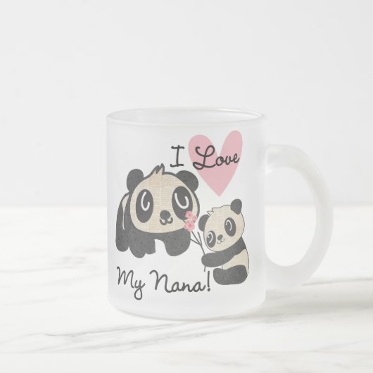 Liebe der Panda-I meine Nana Mattglastasse (Rechts)