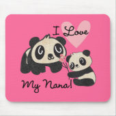 Liebe der Panda-I meine Nana Mousepad (Vorne)