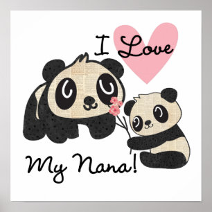 Liebe der Panda-I meine Nana Poster
