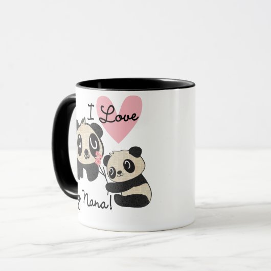 Liebe der Panda-I meine Nana Tasse (Vorderseite Links)