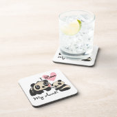 Liebe der Panda-I meine Tante Getränkeuntersetzer (Rechte Seite)