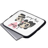 Liebe der Panda-I meine Tante Laptopschutzhülle (Vorne Knopf)