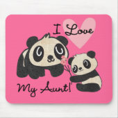 Liebe der Panda-I meine Tante Mousepad (Vorne)