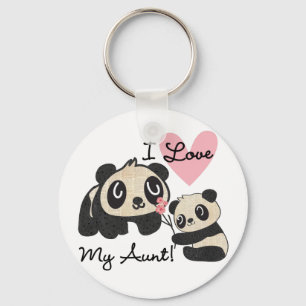 Liebe der Panda-I meine Tante Schlüsselanhänger