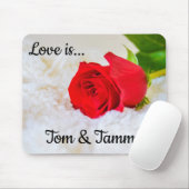 Liebe der personalisierten Rote Rose ist Maus-Pad Mousepad (Mit Mouse)