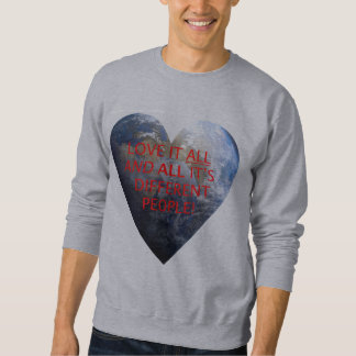 "Liebe" der Planet und es ist People Sweatshirt. Sweatshirt