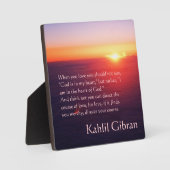 Liebe - Der Prophet von Kahlil Gibran Fotoplatte (Vorderseite)