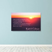 Liebe - Der Prophet von Kahlil Gibran Leinwanddruck (Insitu (Holzboden))