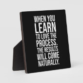 Liebe Der Prozess - Erfolgreiches Hustle Gym Motiv Fotoplatte (Vorderseite)