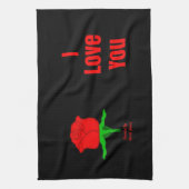 Liebe der Rosen-I Sie Küchen-Tuch Geschirrtuch (Vertikal)