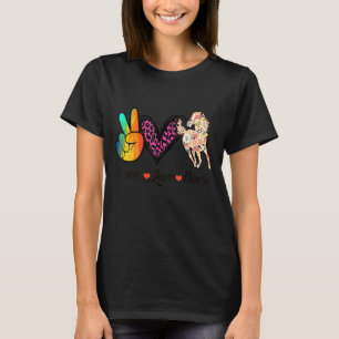 Liebe der Ruhe und ein buntes Reiten T-Shirt