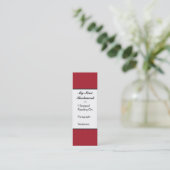 Liebe der Schmetterlinge | Deep Red Lace Personali Mini Visitenkarte (Stehend Vorderseite)