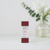 Liebe der Schmetterlinge | Schwarze rote Streifen Mini Visitenkarte (Stehend Vorderseite)