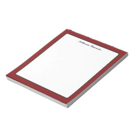 Liebe der Schmetterlinge | Vollfarbige rote 1 Gren Notizblock