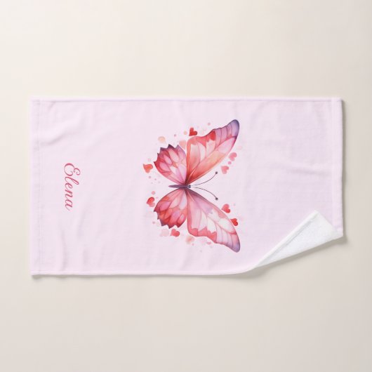 Liebe der Schmetterlinge | Weibchen | INDIVIDUELLE Handtuch (Handtuch)