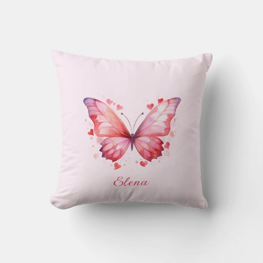 Liebe der Schmetterlinge | Weibchen | INDIVIDUELLE Kissen (Vorderseite)