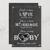 Liebe der Schwangerschaftsankündigung Ankündigung (Vorne/Hinten)