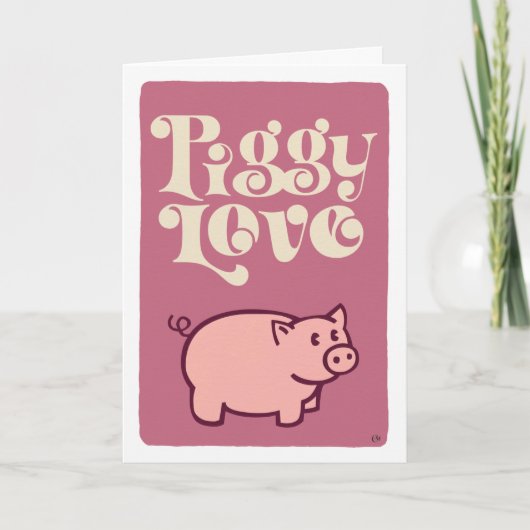 Liebe der Schweine Karte (Vorderseite)
