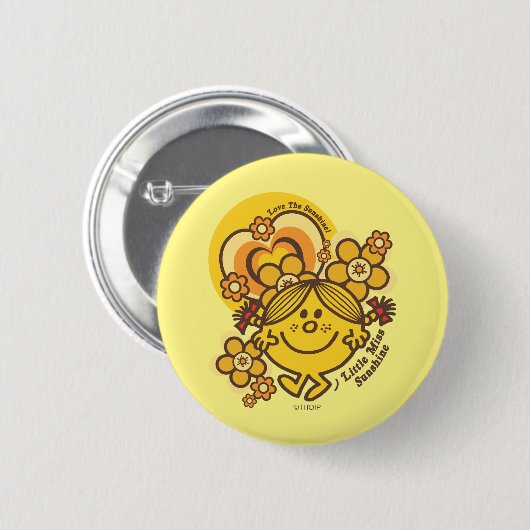 Liebe Der Sonnenschein | Blume und Farben Button (Vorne & Hinten)