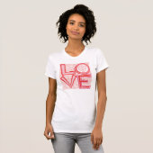 Liebe!  Der T - Shirt der Frauen (Vorne ganz)