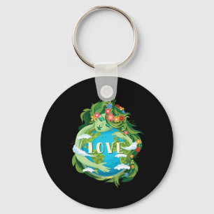 Liebe Der Tag der Erde Rette unsere Planeten-Umwel Schlüsselanhänger