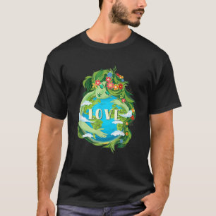 LIEBE Der Tag der Erde Rette unsere Planeten-Umwel T-Shirt