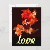 Liebe der tanzenden Feuervögel Postkarte (Vorne/Hinten)
