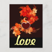 Liebe der tanzenden Feuervögel Postkarte (Vorderseite)