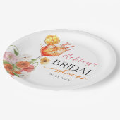 Liebe der Teller des ersten Brautparty-Papiers von (Schrägansicht)