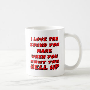 Liebe der Ton, den, Sie wenn Sie machen, zu Kaffeetasse