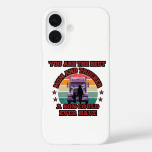 Liebe der Trucker Mother Son Bond Family Road iPhone 16 Hülle
