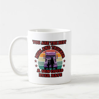 Liebe der Trucker Mother Son Bond Family Road Kaffeetasse