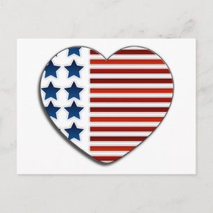 Liebe der USA Postkarte