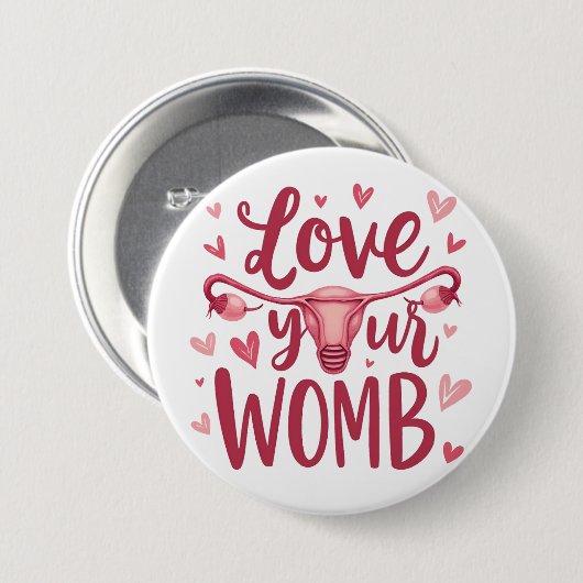 Liebe der Uterusabortion Körperposition Ihrer Frau Button (Vorne & Hinten)