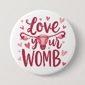 Liebe der Uterusabortion Körperposition Ihrer Frau Button (Vorderseite)