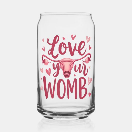 Liebe der Uterusabortion Körperposition Ihrer Frau Dosenglas (Vorderseite)