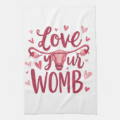 Liebe der Uterusabortion Körperposition Ihrer Frau Geschirrtuch (Vertikal)
