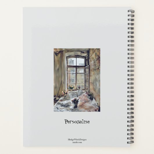 Liebe der Vintagen Blumenzimmerdekoration Planer (Rückseite)