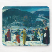 Liebe der Vintagen Schneeszene Mousepad (Vorne)