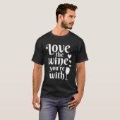 Liebe Der Wein mit sonnigen Drinks T-Shirt (Vorne ganz)
