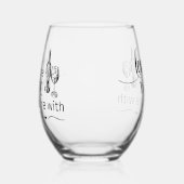 Liebe der Wein Sie sind mit Weinglas Ohne Stiel (Links)