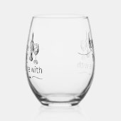 Liebe der Wein Sie sind mit Weinglas Weinglas Ohne Stiel (Links)