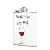 Liebe der Wein sind Sie mit Flachmann (Links)