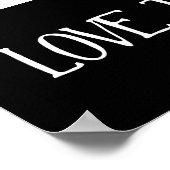 Liebe der Weine, mit denen du zusammen bist Poster (Ecke)