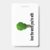 Liebe der Welt, mit der du zusammen bist Ausweis (Rückseite)