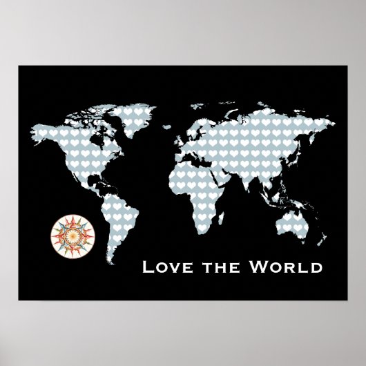 Liebe der Weltkarte Poster (Vorne)