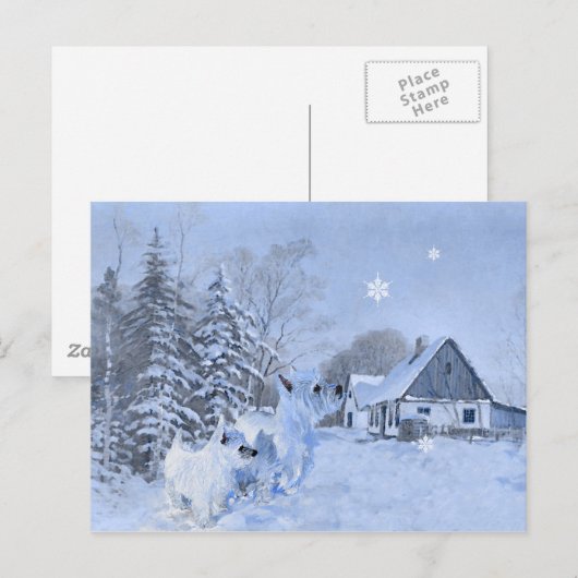 Liebe der Westies Postkarte (Vorne/Hinten)