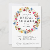 Liebe der Wildblume im hinteren Blendmuster Einladung (Vorderseite)