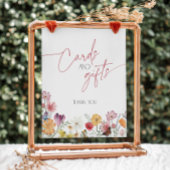 Liebe der Wildblume in Blütenschmetterlingskarten Sockelschild