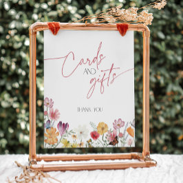 Liebe der Wildblume in Blütenschmetterlingskarten Sockelschild